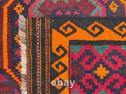 Tapis persan en laine luxueux antique exquis tissé à la main oriental afghan de 7,11x13,7