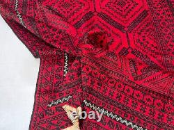 Tapis traditionnel afghan tribal en laine noué à la main avec une pile douce et moelleuse de 6,6x11.