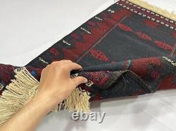 Tapis tribal afghan fait main dans un style boho géométrique tapis oriental tapis turc nomade