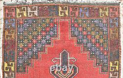 Tapis turc 52''x106'' vintage couleur claire atténuée 4x8 tapis Oushak 133x270cm