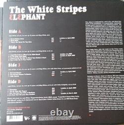 The White Stripes Elephant 2003 Us White/red Vinyl 2lp Nouveau