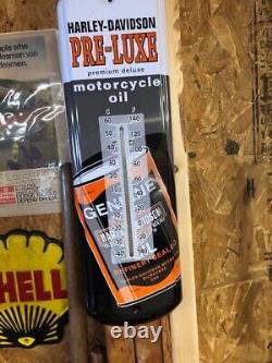 Thermomètre de magasin de garage Harley Davidson Pre-Lux