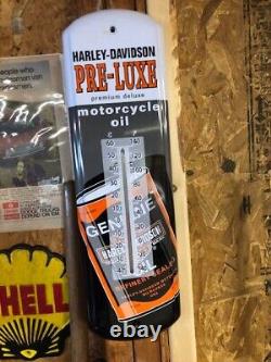Thermomètre de magasin de garage Harley Davidson Pre-Lux