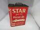 Vintage Advertising Star Motor Oil 2 Gallon Can Tin Garage Store 480-q
