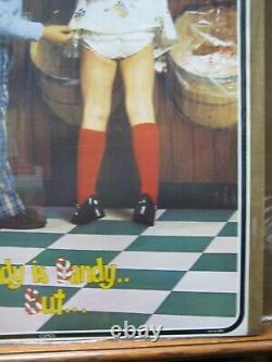 Vintage Candy C'est Dandy Mais. Garage Des Grottes De L'homme Poster Funny Store 1970's 14799