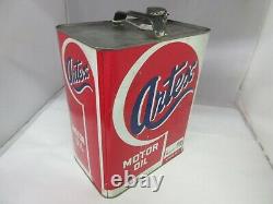 Vintage Publicité Artex Motor Oil 2 Gallon Can Tin Garage Store 973-y
