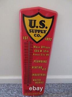 Vintage Publicité U S Supply Garage Boutique Thermomètre C-285