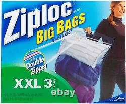 Ziploc Big Bag Double Zipper (paquet De 8)